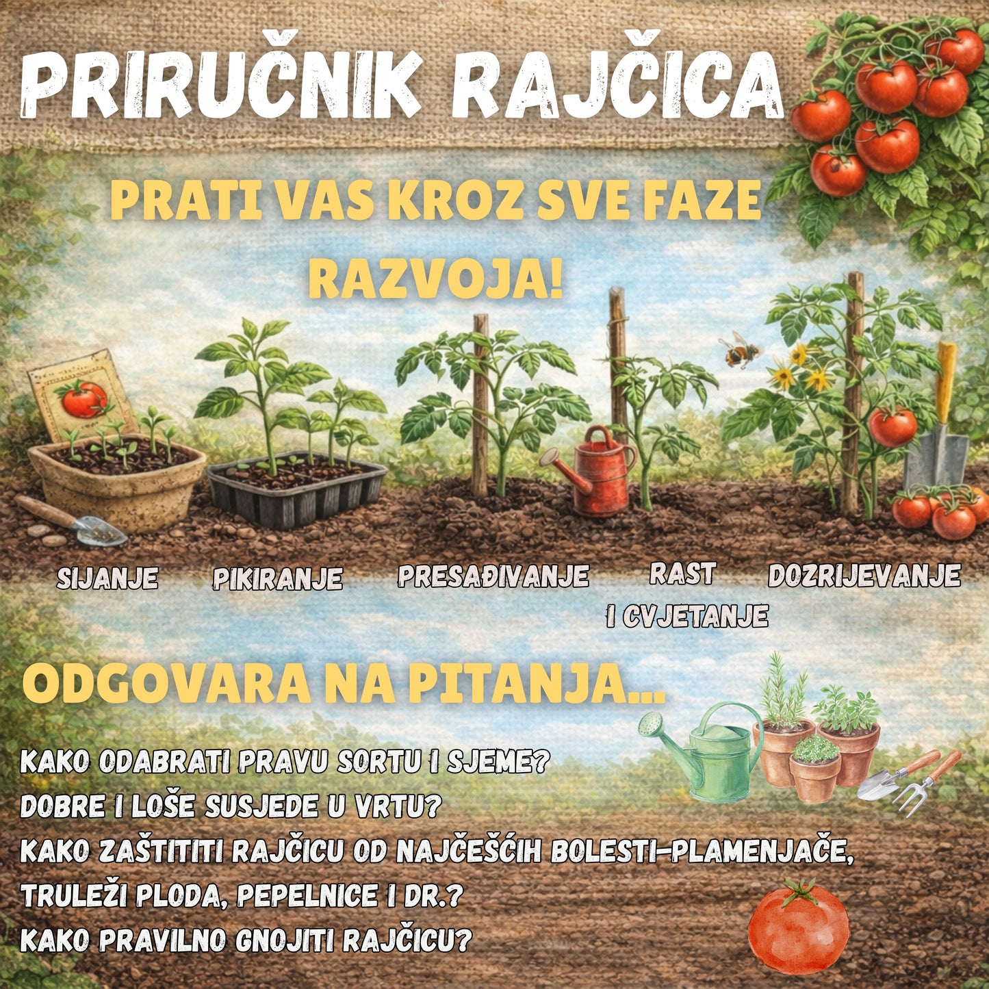 Rajčica - TISKANI Vodič od uzgoja do berbe