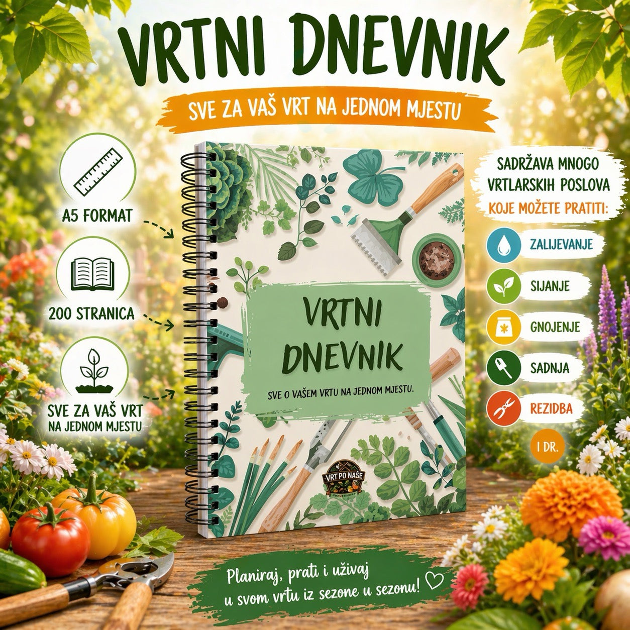 VRTNI DNEVNIK - Vaš pomoćnik u vrtu
