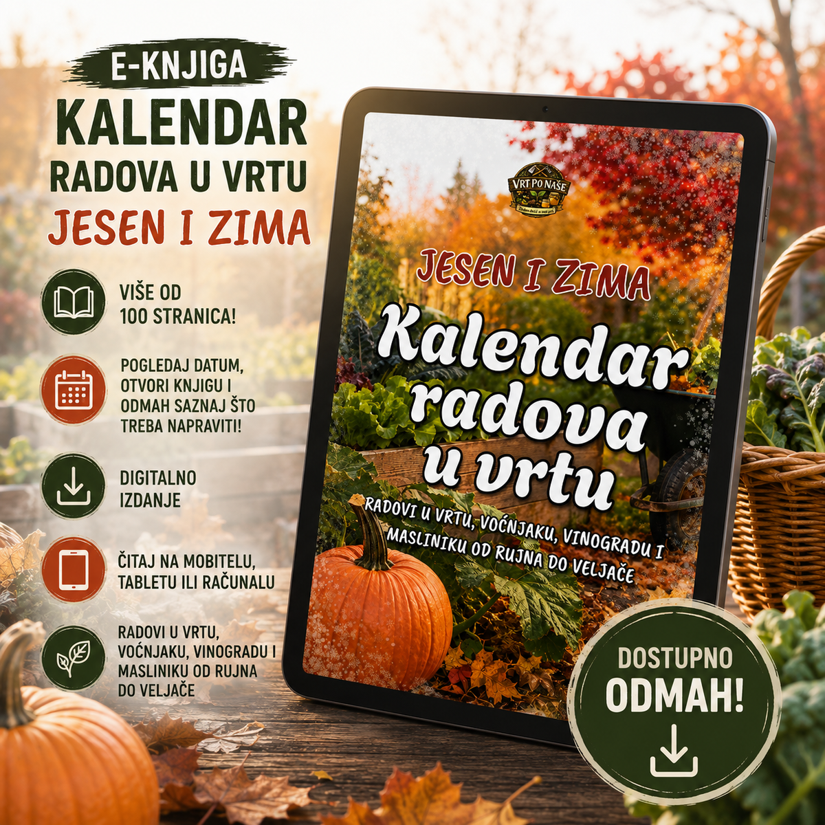 KALENDAR RADOVA U VRTU: JESEN I ZIMA (digitalno izdanje)