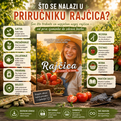 Rajčica: Tajne uzgoja hrpe rajčica na jednom mjestu (Digitalna Hrvatska knjiga)