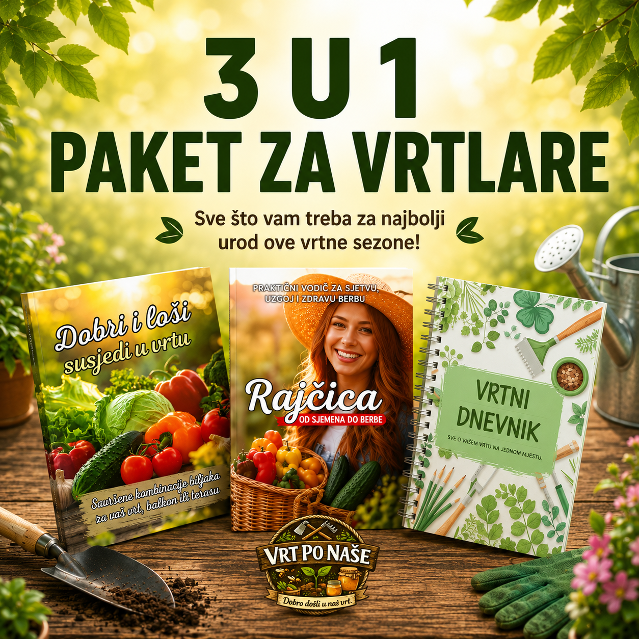 3 U 1 - PAKET ZA VRTLARE